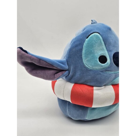 Squishmallows Disney Lilo & Stitch Pool Swim Tube 2024 Blue Plush Plushie Toy 9" - Picture 3 of 12